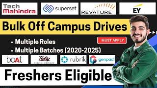 Top Latest Off-Campus Hiring 2025 | MNC Jobs for Freshers | Apply Now for assessment links