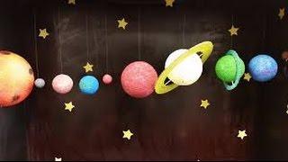 Easy Kids Projects - Hanging Solar System - Kids Learning