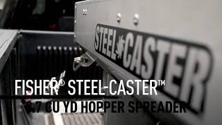 FISHER® STEEL-CASTER™ 0.7 cu yd Stainless Steel Hopper Spreader