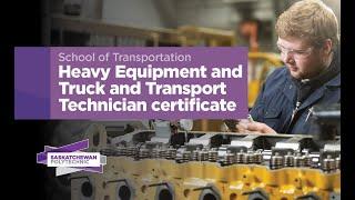 Heavy Equipment and Truck and Transport Technician certificate program