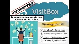 VisitBox заработать на просмотре рекламы без вложений