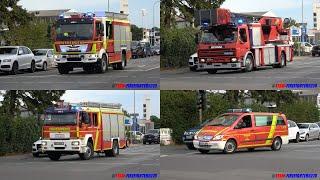 [Feuermeldung in Wohnhochhaus] RTW + Polizei + erweiterter Löschzug Freiwillige Feuerwehr Langen