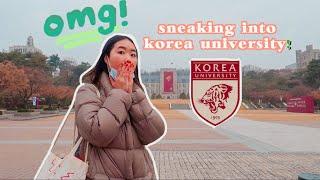 [KOREA VLOG] Sneaking into Korea University - 12 HOUR LAYOVER IN SEOUL!!