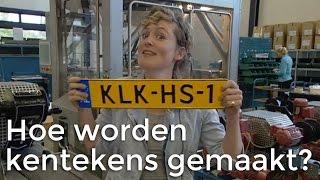 Hoe wordt een kentekenplaat gemaakt? | Het Klokhuis