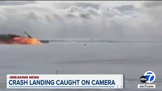 New video shows moment Delta plane crashed, flipped after landing in Toronto