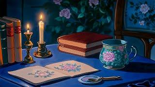 1950s cozy evening with oldies playing in another room (relax/ study/ sleep) 