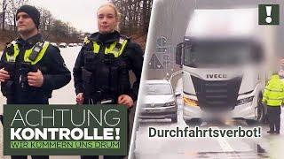 Durchfahrtsverbot missachtet!  LKW-Fahrer werden zur Kasse gebeten! | Achtung Kontrolle