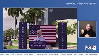 Vice President Joe Biden LIVE speech in Broward County, Florida