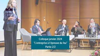 Janvier 2024 - Colloque de rentrée "L'entreprise à l'épreuve du feu"