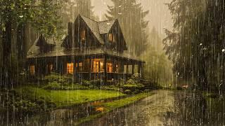 RAIN and THUNDER to Sleep Immediately - Deep Sleep with Heavy Rain on Tin Roof, Relax, ASMR