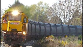 Kiwirail in Action - Trains in Canterbury - by Drone