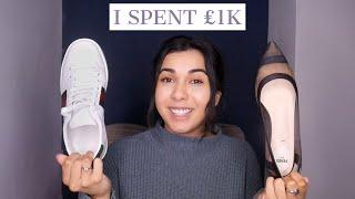 I SPENT £1000 ON FENDI LOGO FLATS & GUCCI TENNIS SHOES | Sophia Lorax