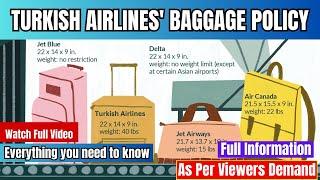 Turkish Airlines Baggage Policy | Everything you need to know about carry-on luggage rules