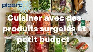 Retour de courses et idées repas avec des produits surgelés