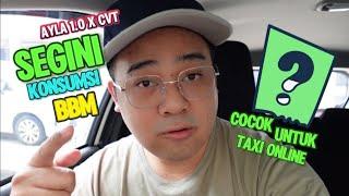 Boros Apa Irit Mobil Ayla 1.0 X CVT Untuk Taxi Online...?? | Hari Sabtu Kondisi Jalan Lebih Macet