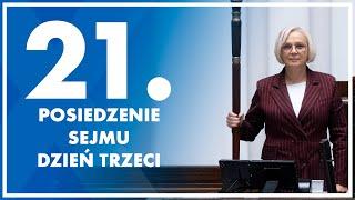 21. posiedzenie Sejmu - dzień trzeci.  8 listopada  2024 r.