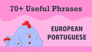 70+ BASIC PHRASES for Daily Life || Self-Study European Portuguese [ENG/PT]