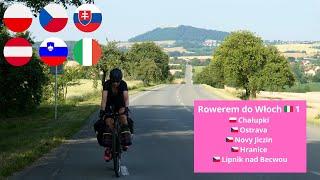 Rowerem z Polski do Włoch. Etap1.  Ostrava - Novy Jiczin - Hranice - Lipnik nad Becwou.