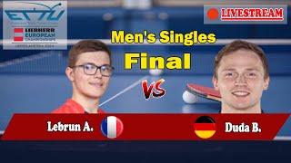 Live table tennis | Men's Singles FINAL | ETTU European Championships 2024