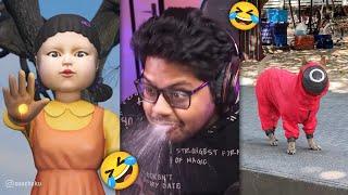 Try Not To Laugh *SQUID GAME* Challenge Compilation  | Ayush More Part 16