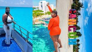 TRAVEL VLOG: GIRLS TRIP 2023 TO CANCUN MEXICO! shots, pool days, boat ride & MORE| BrightAsDae