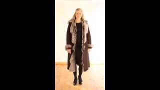 Finest Women's Toscana Sheepskin Coat in Brown - Lexia