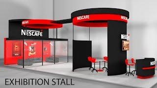 Cinema 4D Modeling Tutorial - Exhibition Stall Modeling in C4D