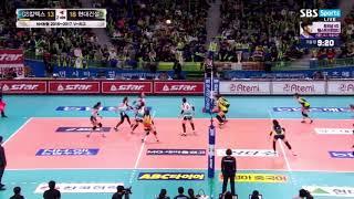 2017.01.14 현대건설 vs gs칼텍스 한유미