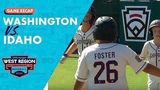 Game Highlights: Washington vs. Idaho | Little League Baseball Northwest Region Tournament