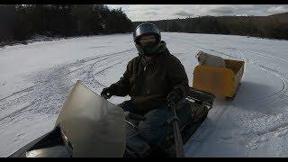 Snowmobile riding with Levi