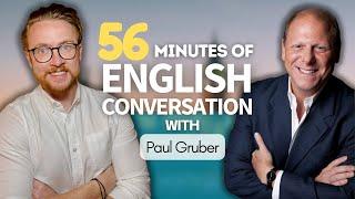 Native English Conversation | 56 minutes of real English Listening Practice