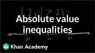 Absolute value inequalities | Linear equations | Algebra I | Khan Academy