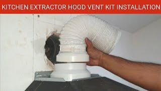 How to Install a Kitchen Extractor Hood Vent Kit || How to Drill a Hole for a Kitchen Extractor Hood