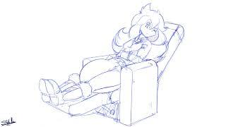 Diaper Animation Recliner