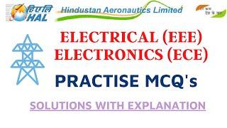 Practice MCQ's for Electrical (EE) & Electronics (ECE) Engineers - HAL, HPCL & Other PSU's