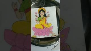 Cute laxmi ji unique art#art #happy diwali#trending#views #viral#shorts