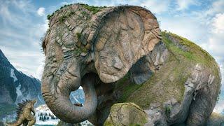 Mountain Elephant Dwarfs Godzilla