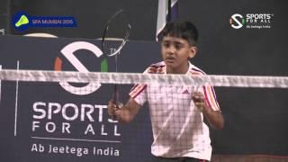 SFA Mumbai 2015 | Badminton | Aadit Jain Vs Aarav Ovalekar | Boys | U11 | Q/F