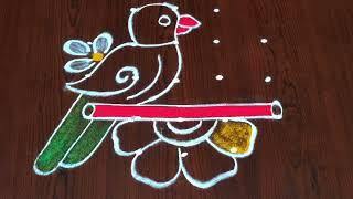 Ugadi rangoli || daily rangoli || rangoli designs ||