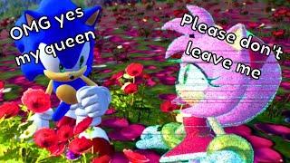 Sonic being concerned for Amy in Sonic Frontiers