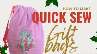 You WON'T BELIEVE How Easy It Is to Sew Drawstring Pouches for Gifts