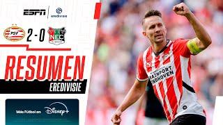 RESUMEN | PSV Eindhoven 2-0 NEC | EREDIVISIE | De Jong y Til mantienen liderato de los "granjeros"