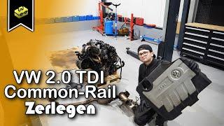 Volkswagen Motor Zerlegen 2.0 TDI Common Rail | EA189 | engine disassembly 2.0 TDI