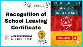 Recognition of School Leaving Certificate in Germany (foreign Abitur for Ausbildung)