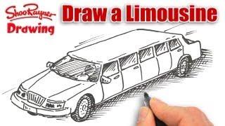 How to draw a Stretch Limousine