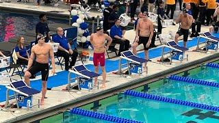 Leon Marchand(1:46.19) SMOKES Competition and NCAA Record 200 Breast NCAA A Final