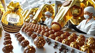 How Ferrero Rocher is Made in a Factory 