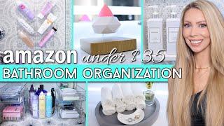 20 *CLEVER* Amazon Bathroom Organization Hacks UNDER $35!