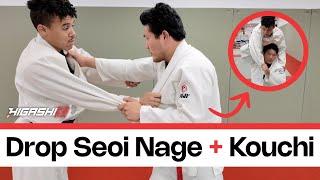 Drop Seoi Nage + Kouchi (MISDIRECTION) with Shintaro | #judo #seoinage