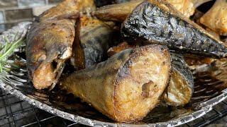 HOW TO MAKE NICE AND TASTY GRILLED MACKEREL AT HOME!  This is how I grill it at home to SAVE money 